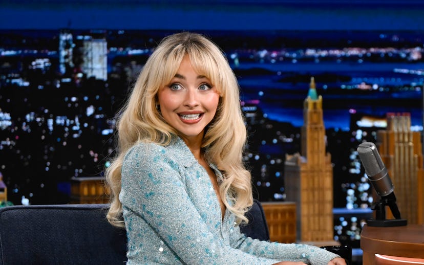 THE TONIGHT SHOW STARRING JIMMY FALLON -- Episode 2013 -- Pictured: Singer & actress Sabrina Carpent...
