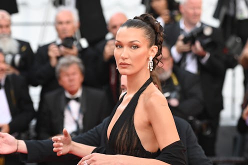 Bella Hadid Wore A Little Black Dress With A Plunging Neckline