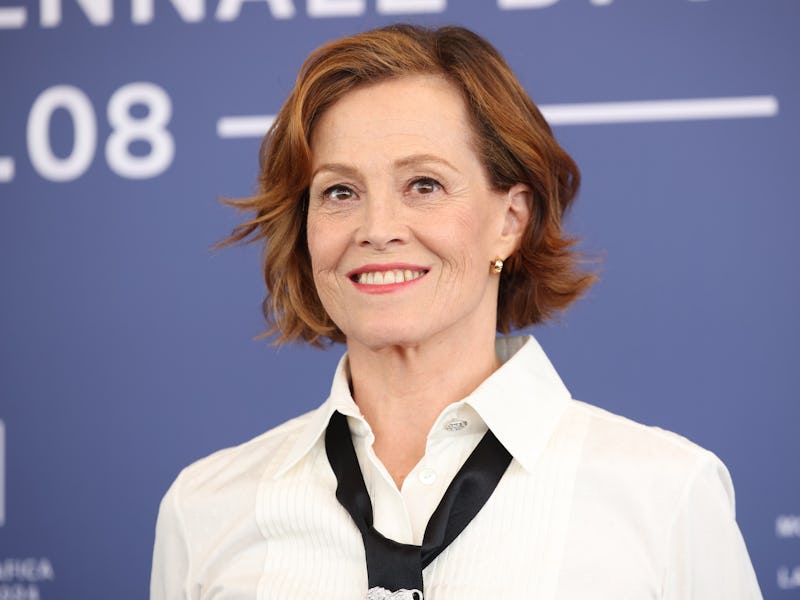 VENICE, ITALY - AUGUST 28: Sigourney Weaver attends the "Golden Lion For Lifetime Achievement" photo...