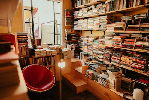 Interior of an empty the library