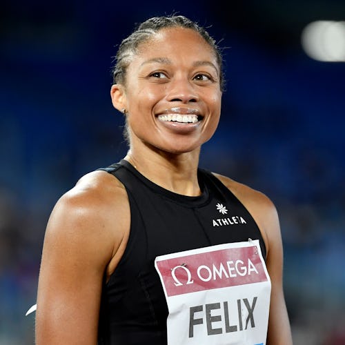 Allyson Felix spoke to Bustle about wellness and self-care at the Paris Olympics.