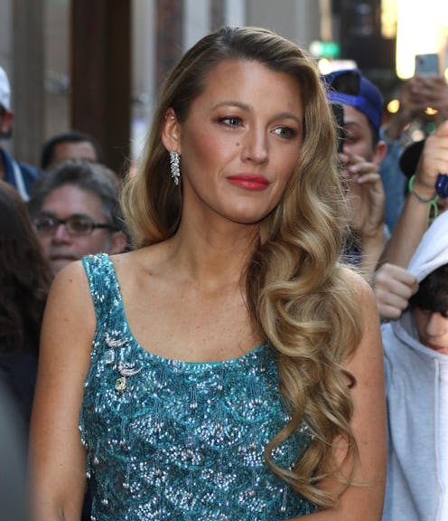 Blake Lively's 'It Ends with Us' press tour has included a few floral manicures and a flower-filled ...