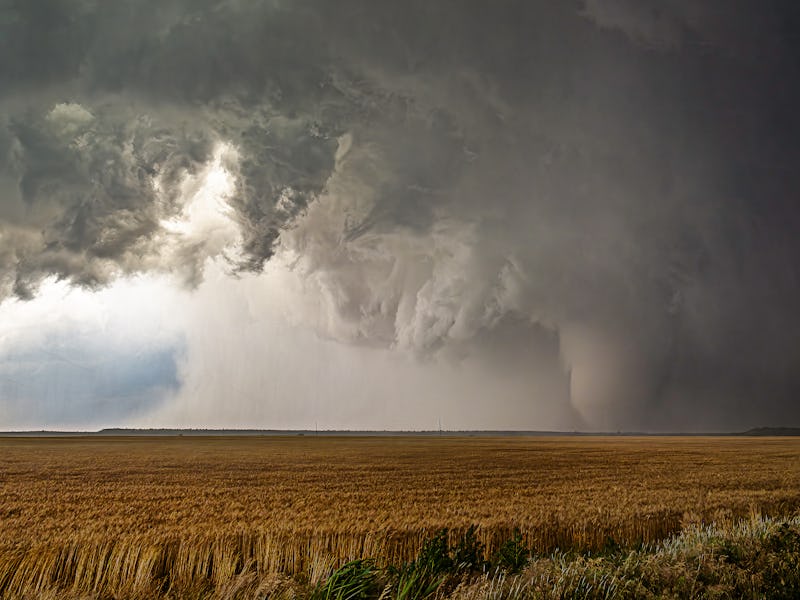 Twisters on the Great Plains US in spring and summertime