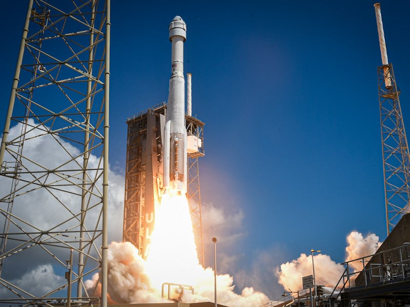 The United Launch Alliance (ULA) Atlas V rocket with Boeing's CST-100 Starliner spacecraft launches ...