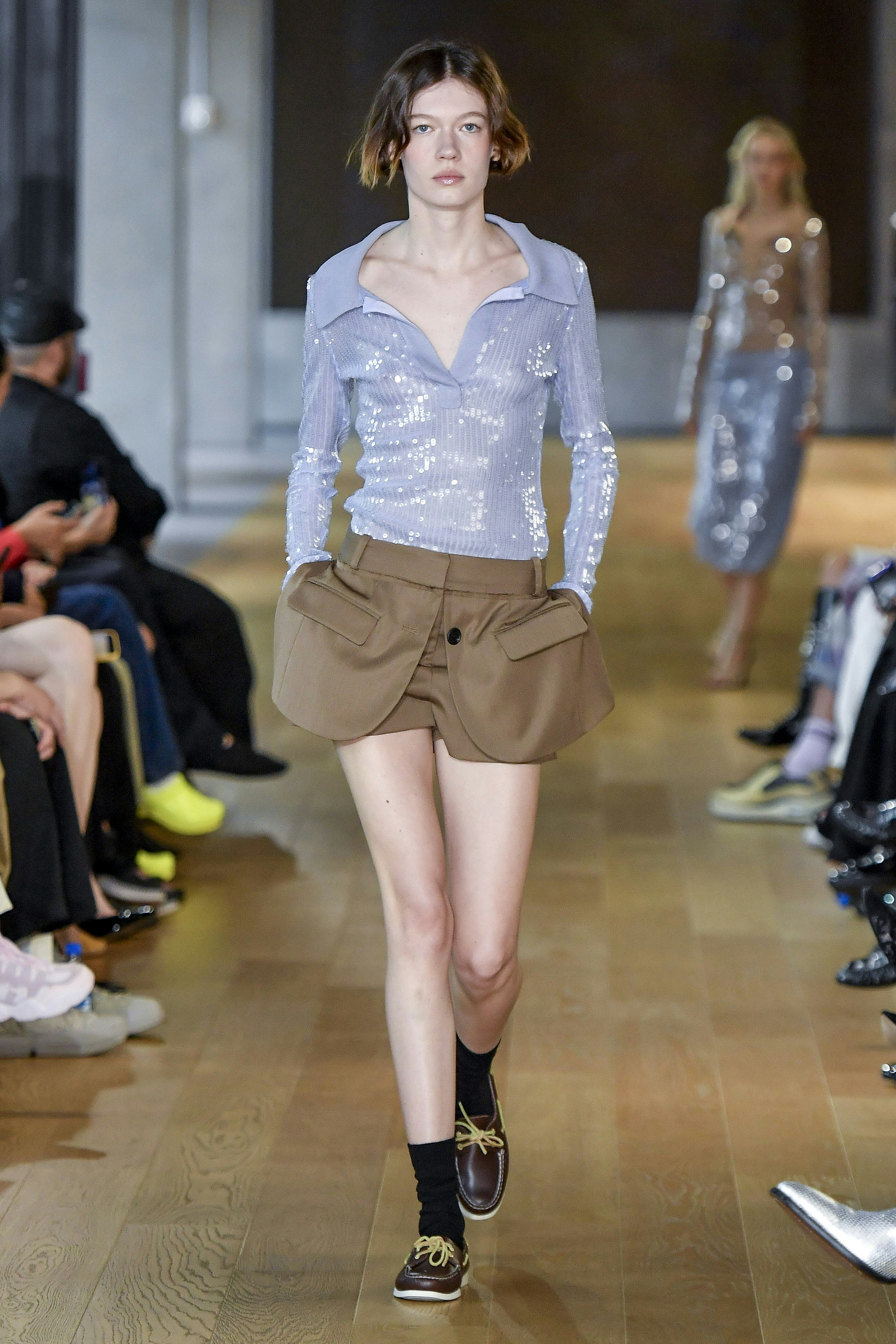 A model walks the runway during the Monse Ready to Wear Spring/Summer 2025 fashion show as part of t&hellip;