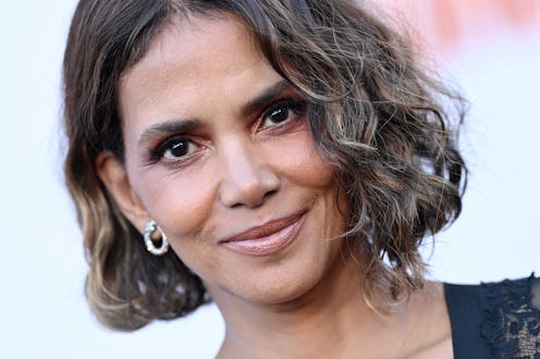 Halle Berry wore flowers as a bra.