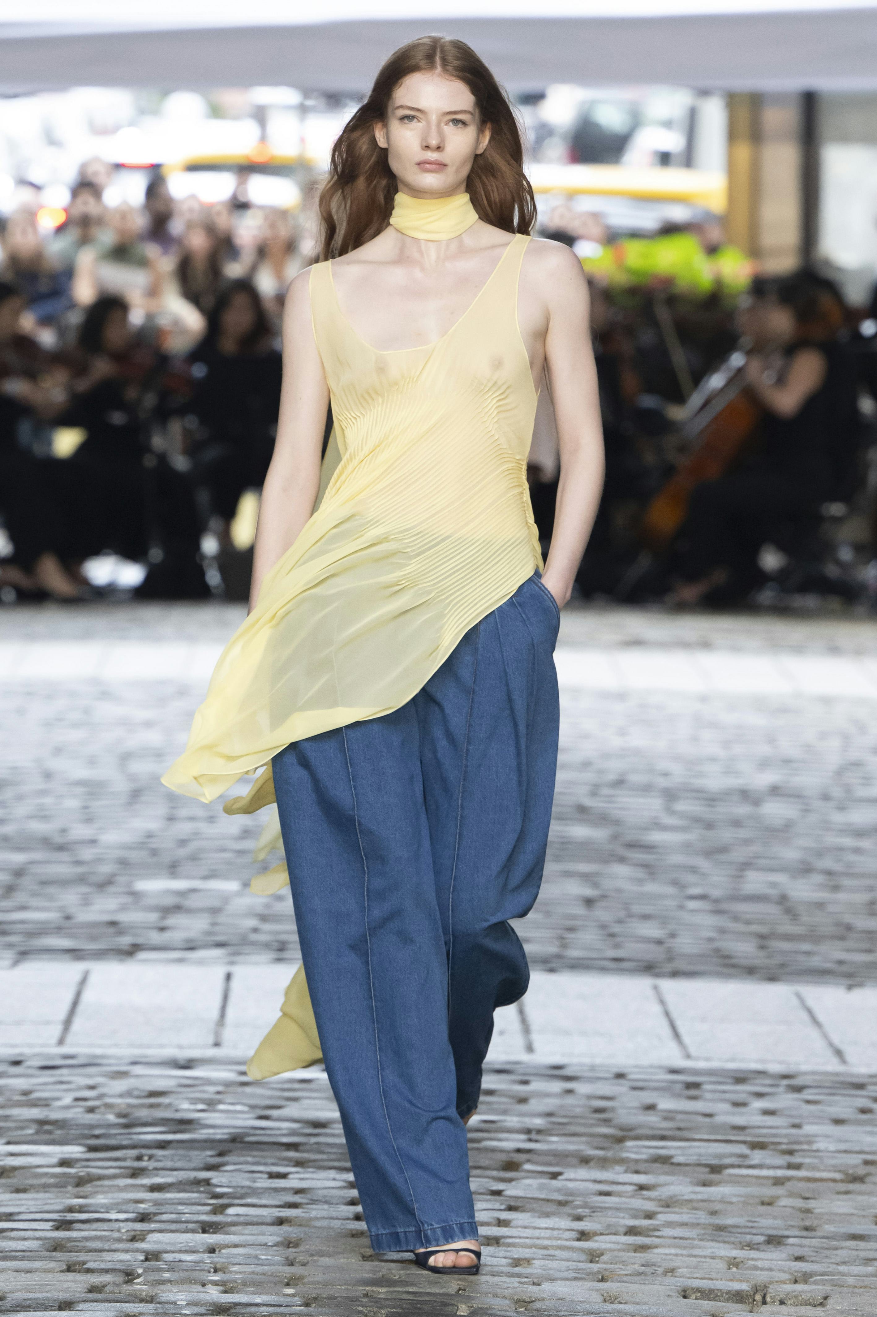 A model walks the runway during the Prabal Gurung Ready to Wear Spring/Summer 2025 fashion show as p&hellip;