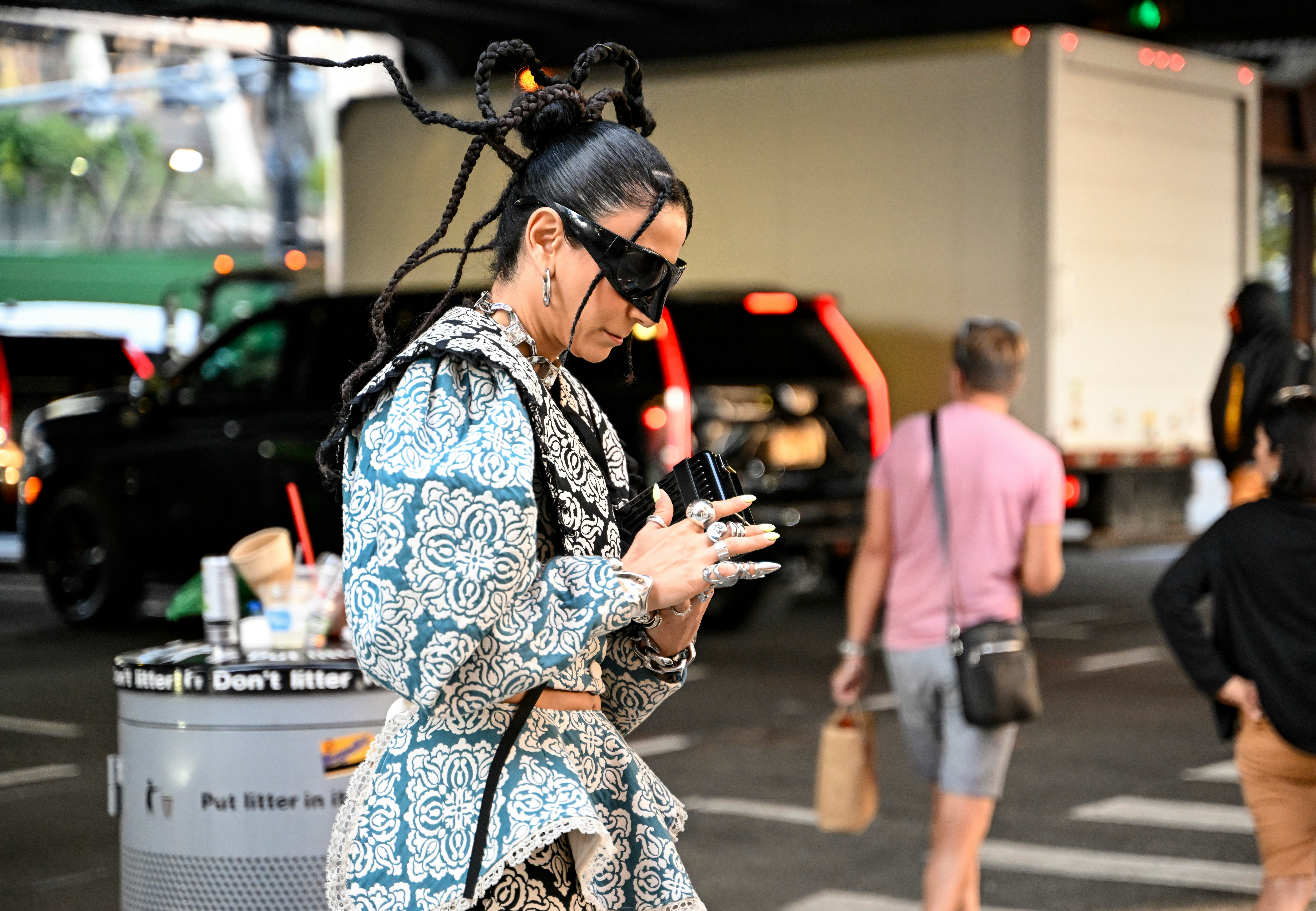 The Best New York Fashion Week Spring/Summer 2025 Street Style Beauty Looks