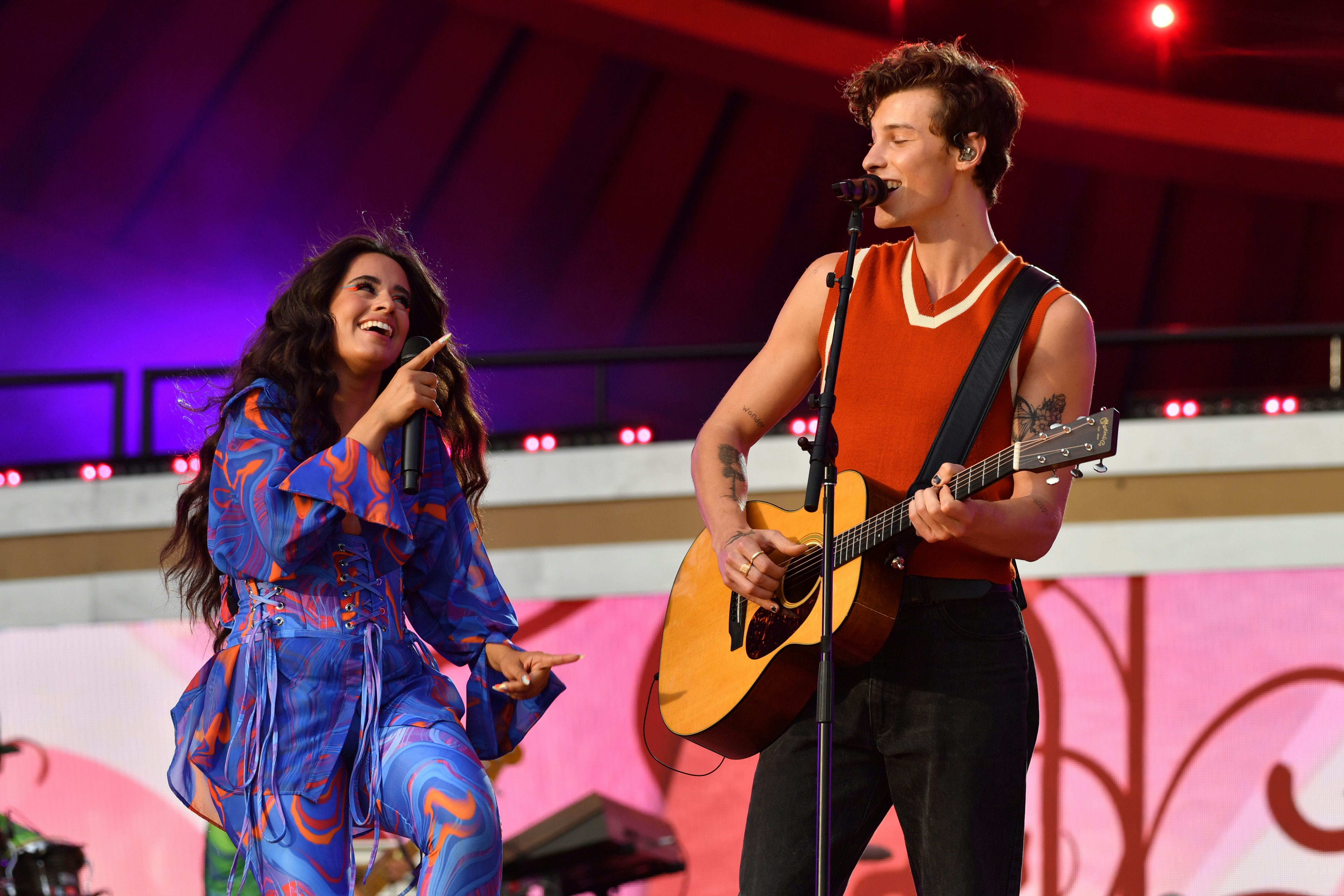 Camila Cabello and Shawn Mendes at Global Citizen Live