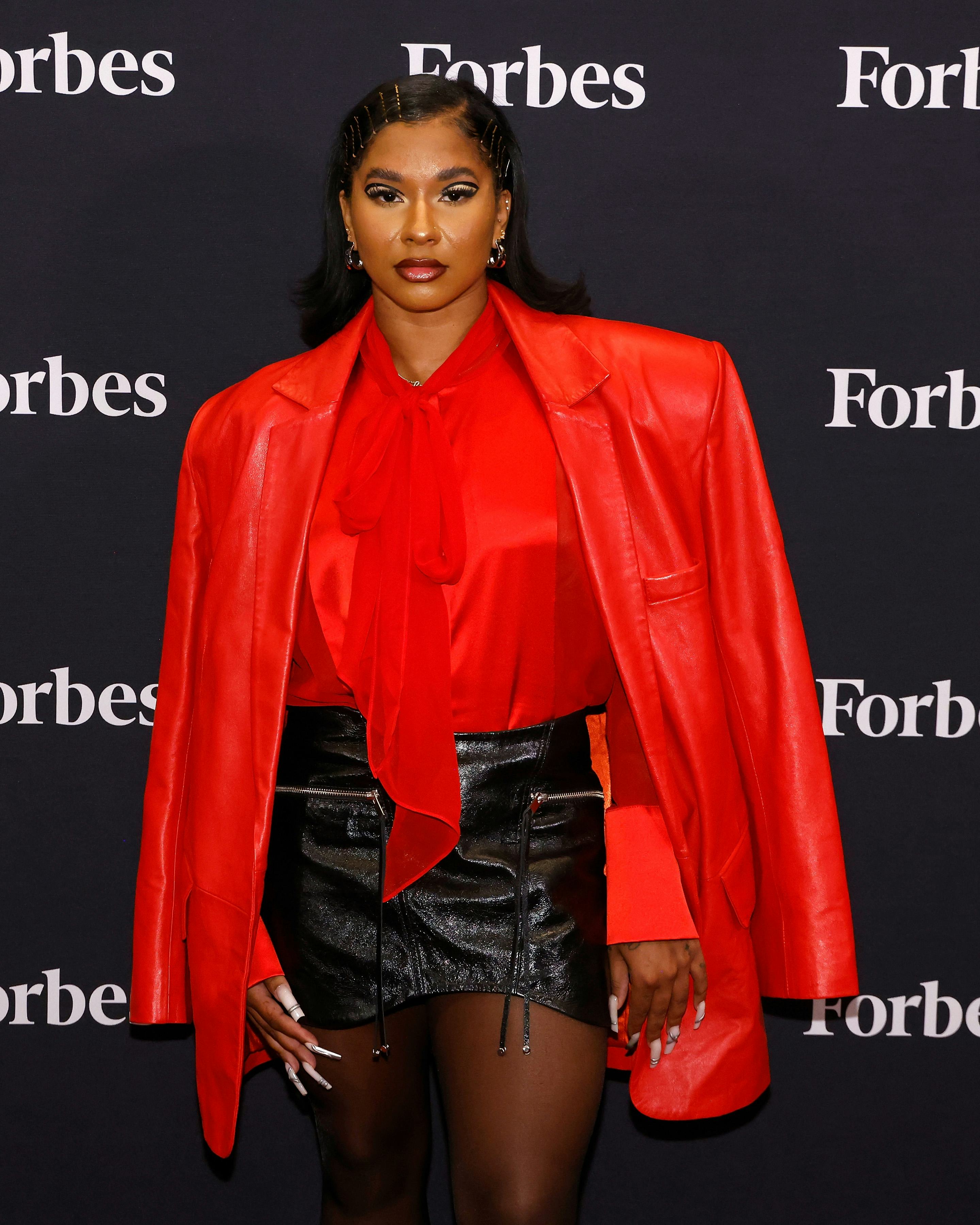 NEW YORK, NEW YORK - SEPTEMBER 11: Jordan Chiles attends the 2024 Forbes Power Women&rsquo;s Summit on Sep&hellip;