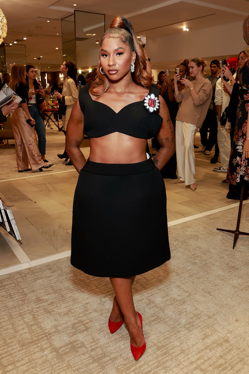 Jordan Chiles attends Marie Claire US' 30th anniversary and Bloomingdale’s launch of From Italy With…