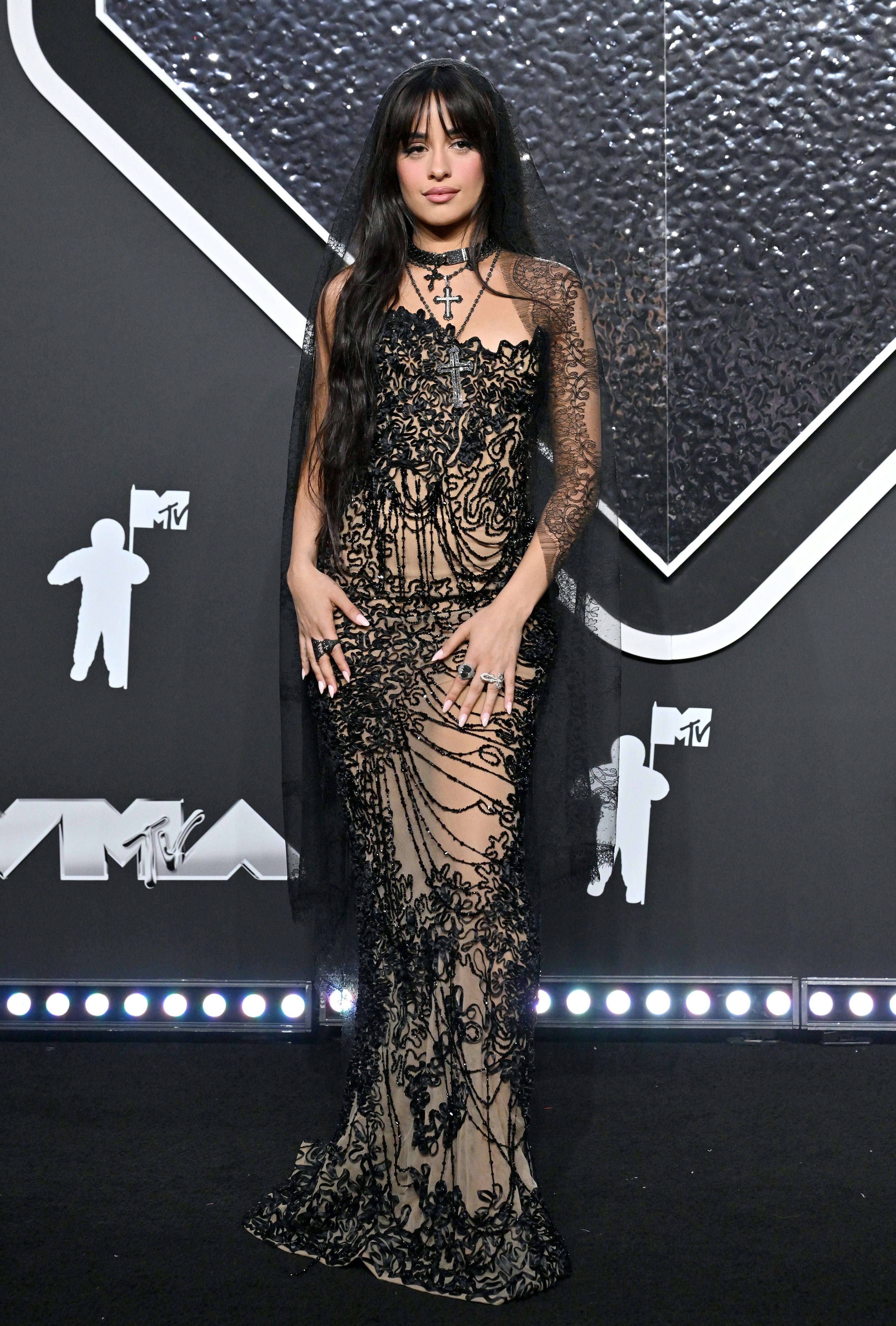 Camila Cabello wore an asymmetrical LBD to the VMAs after party.