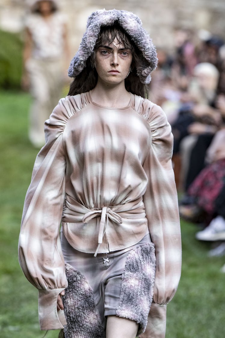 NEW YORK, USA - SEPTEMBER 06: A model walks the runway during the Collina Strada Ready to Wear Sprin...