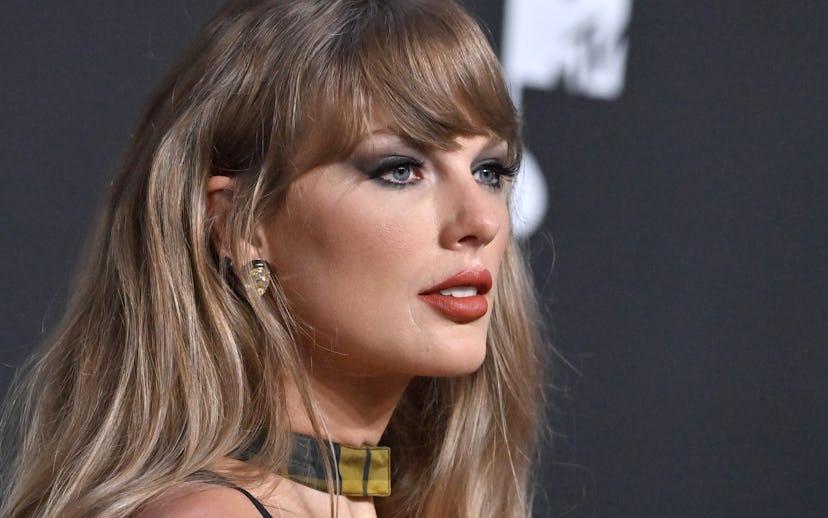ELMONT, NEW YORK - SEPTEMBER 11: Taylor Swift attends the 2024 MTV Video Music Awards at UBS Arena o...