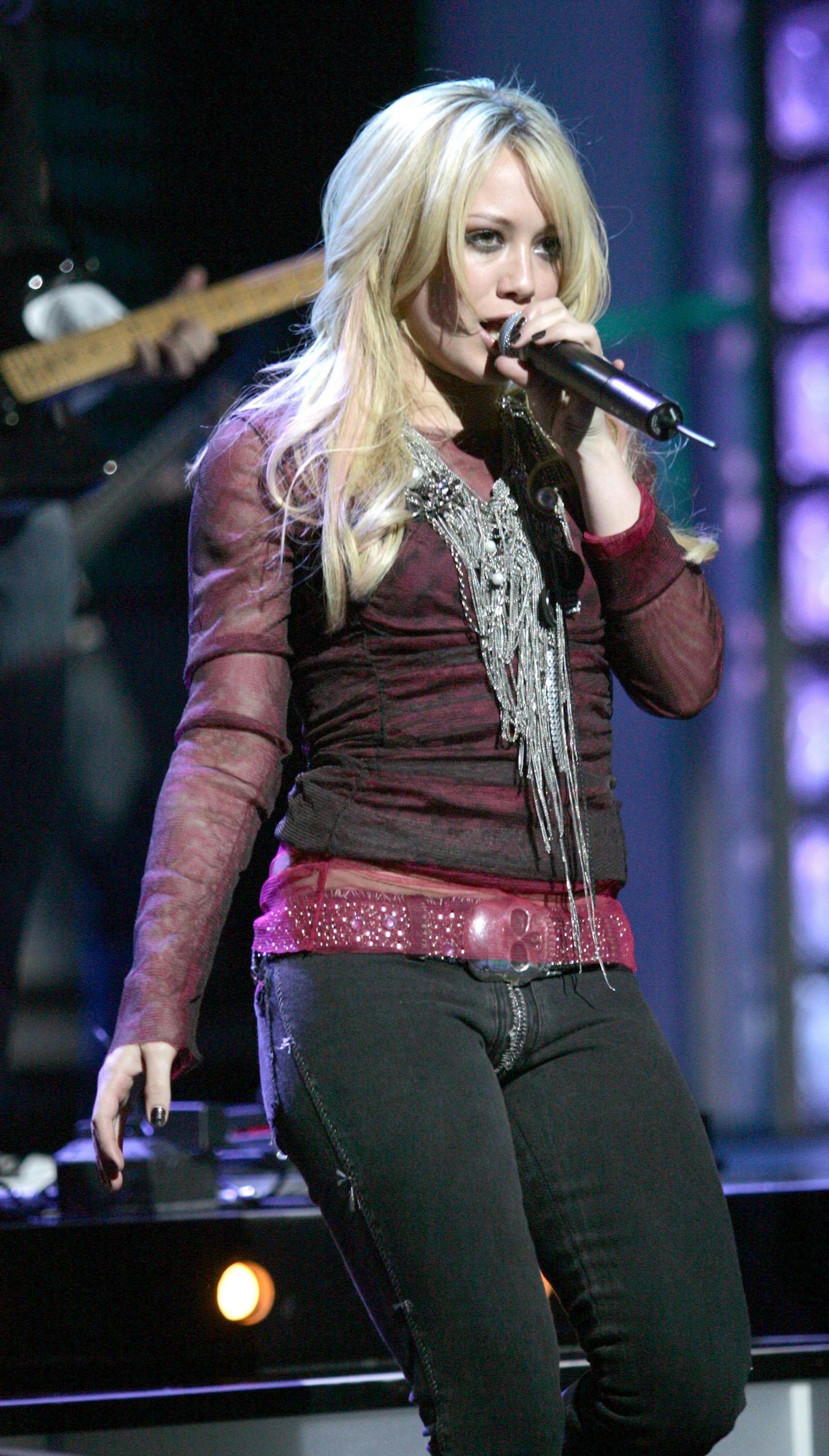 Hilary Duff during 2004 World Music Awards - Show at The Thomas and Mack Center in Las Vegas, United&hellip;