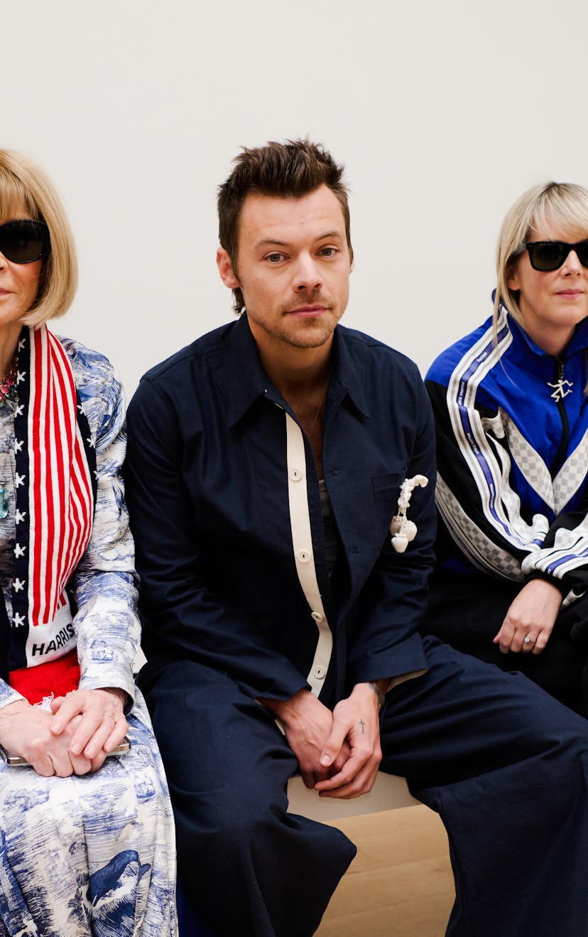 Harry Styles at S.S. Daley RTW Spring 2025 as part of London Ready to Wear Fashion Week on September...