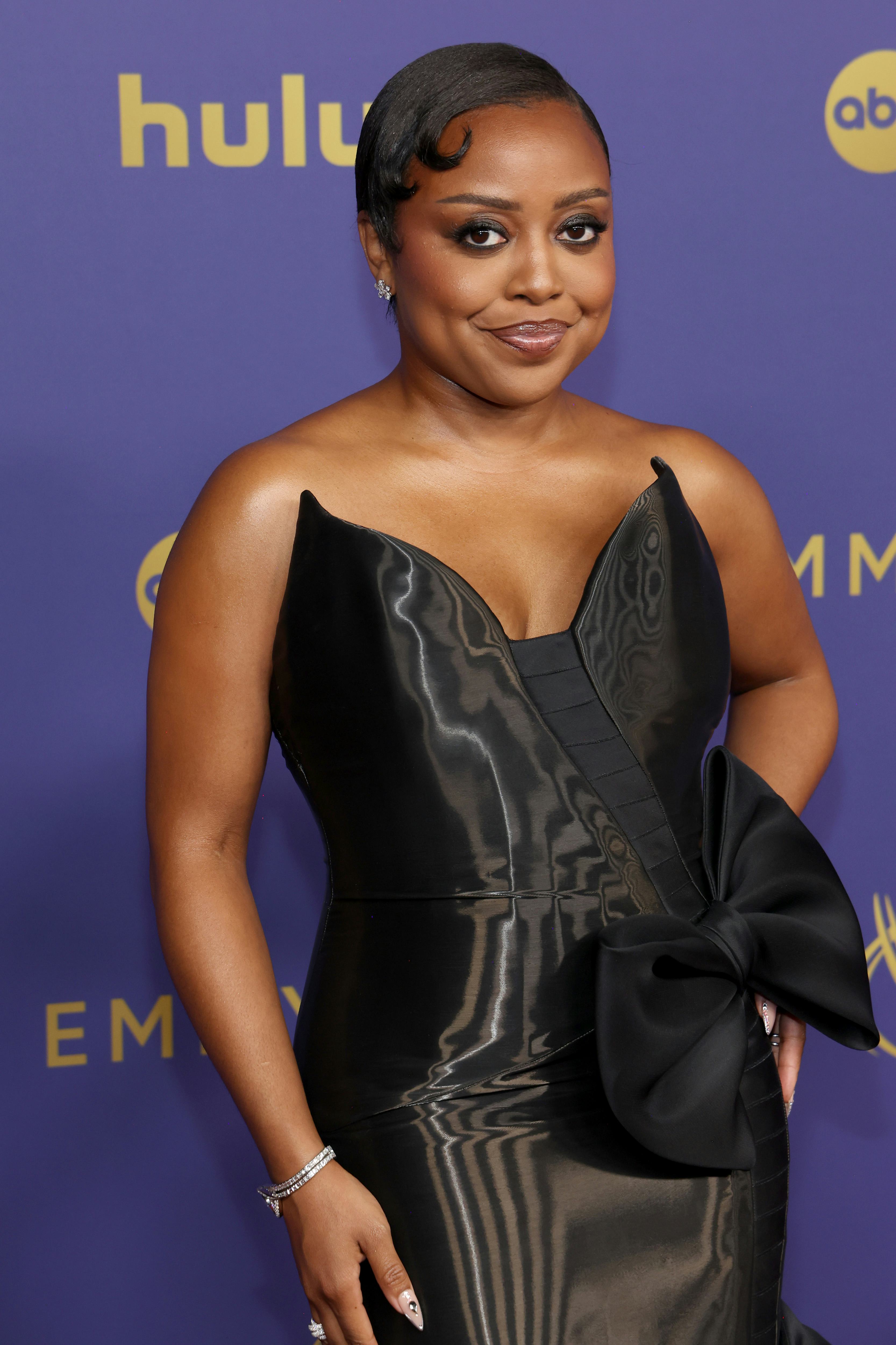 Quinta Brunson wore Betty Boop-inspired edges to the 2024 Emmy Awards.