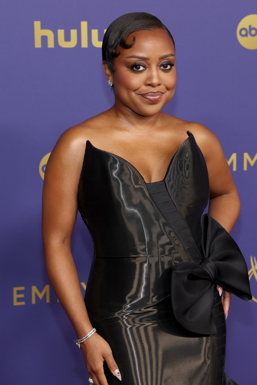 Quinta Brunson wore Betty Boop-inspired edges to the 2024 Emmy Awards.