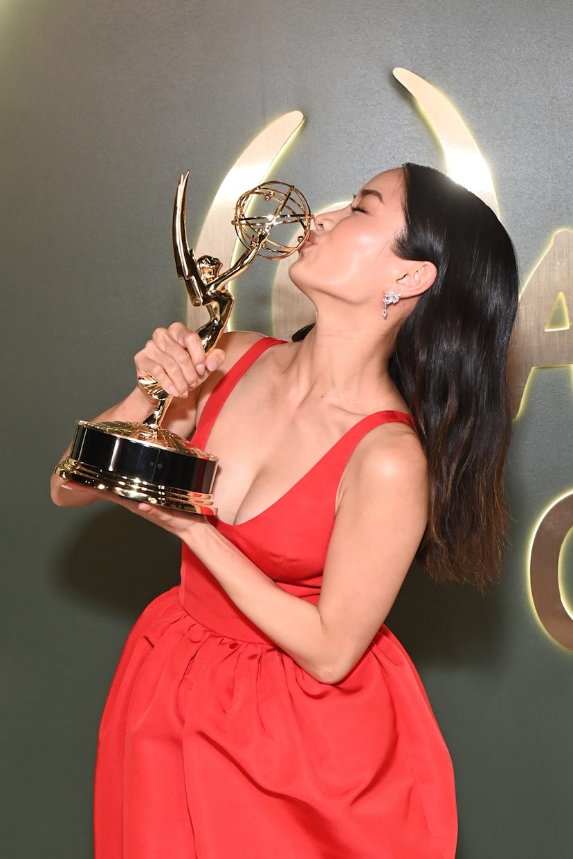 LOS ANGELES, CALIFORNIA - SEPTEMBER 15: Anna Sawai attends the The Walt Disney Company's Emmy Awards...