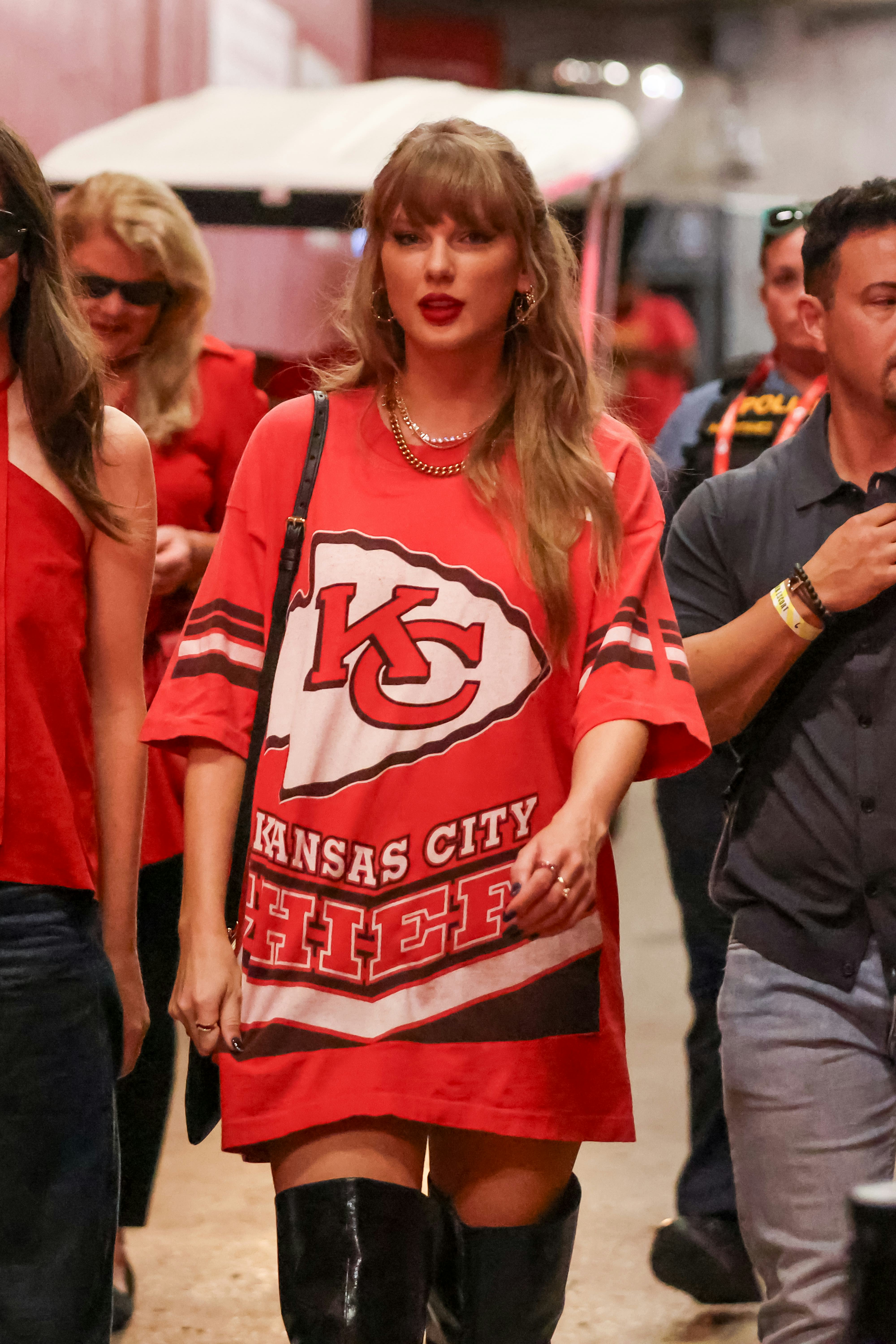 Taylor Swift&rsquo;s pantless game day look