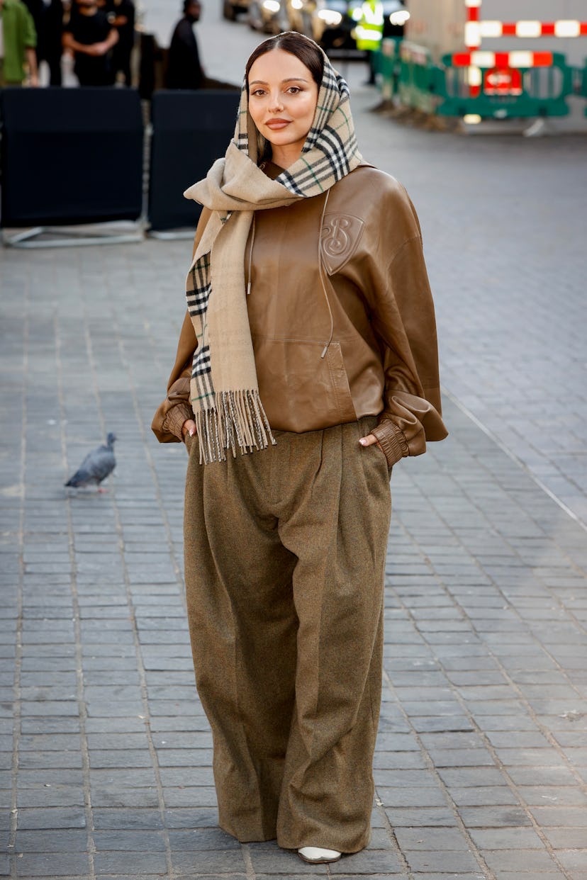 LONDON, ENGLAND - SEPTEMBER 16: Jade Thirlwall attends the Burberry show during London Fashion Week ...