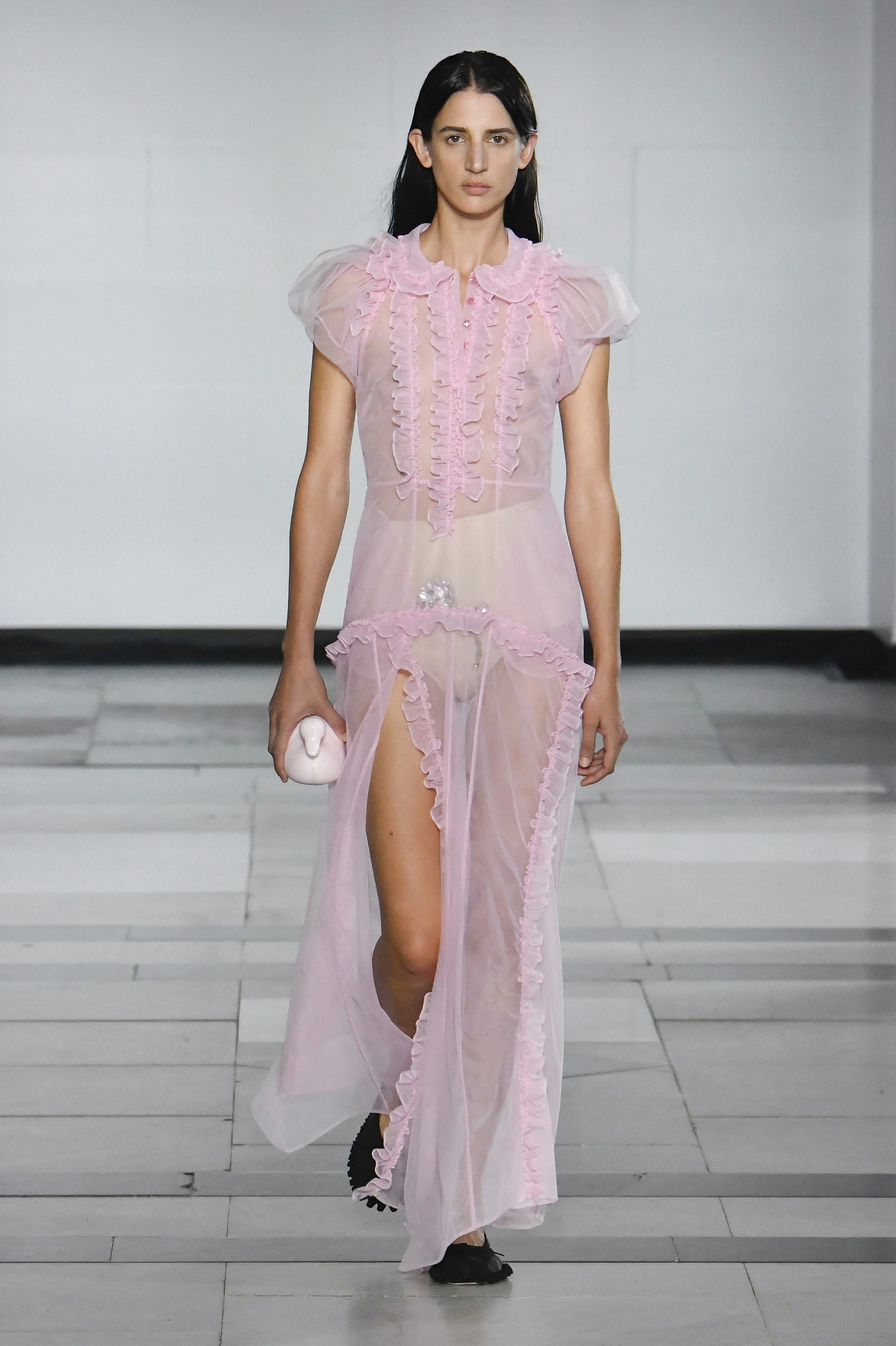 A model walks the runway at the Simone Rocha fashion show during London Fashion Week September 2024 &hellip;