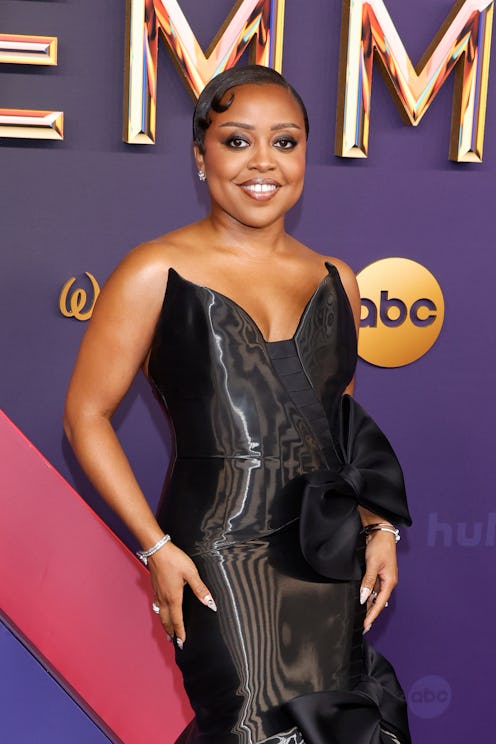 LOS ANGELES, CALIFORNIA - SEPTEMBER 15: Quinta Brunson attends the 76th Primetime Emmy Awards at Pea...