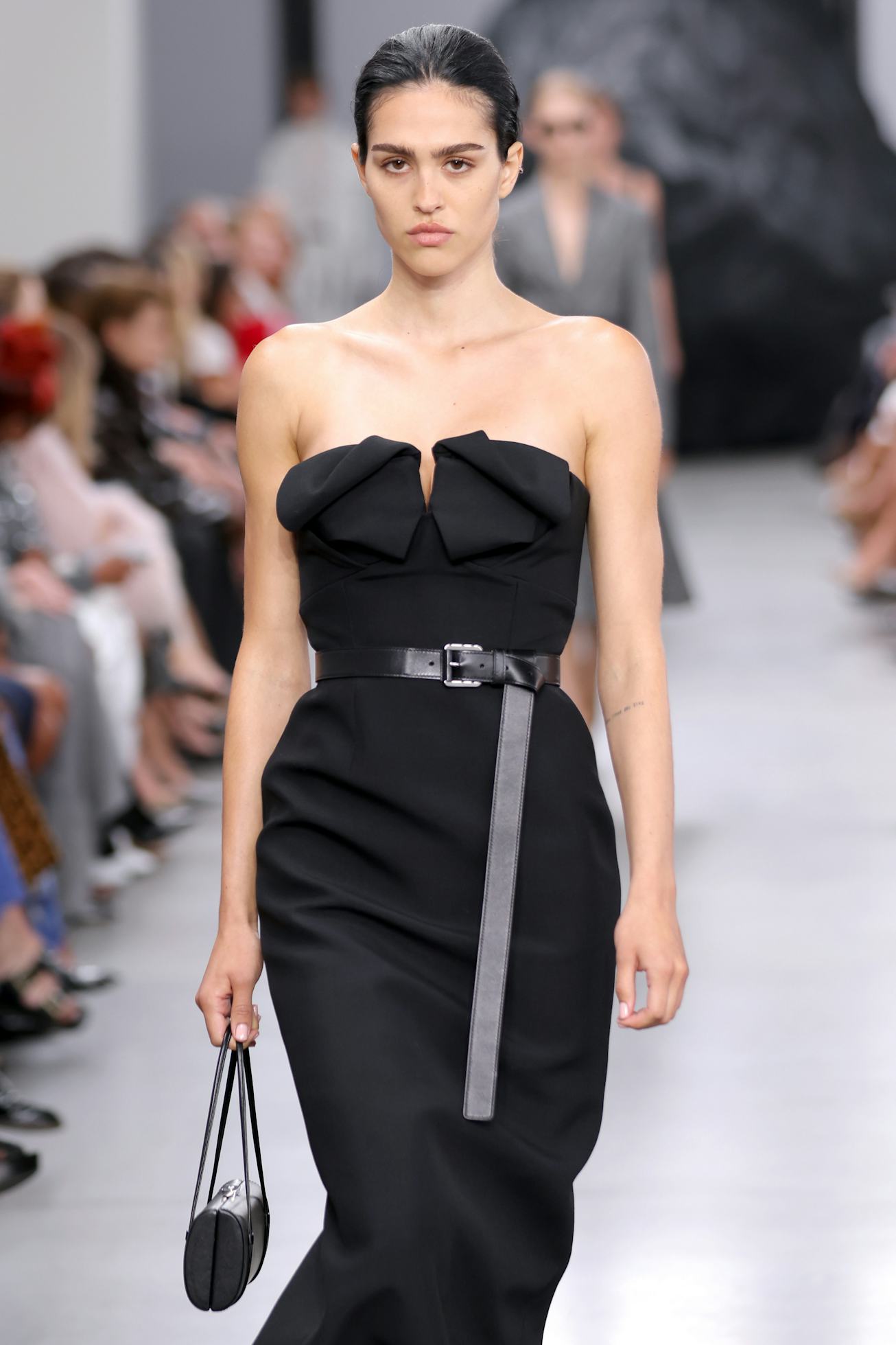 NEW YORK, NEW YORK - SEPTEMBER 10: A model walks the runway for Michael Kors Collection Spring/Summe...