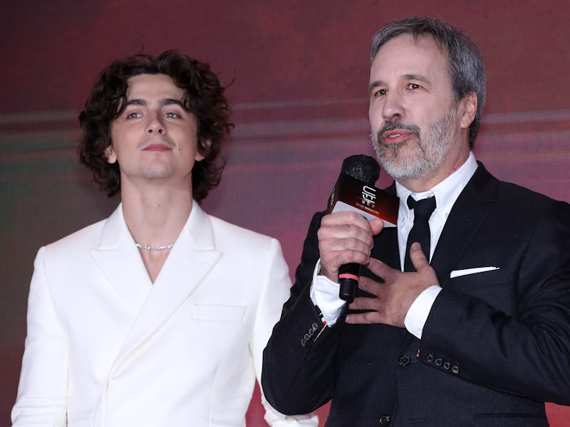 SEOUL, SOUTH KOREA - FEBRUARY 22: Actor Timothee Chalamet and director Denis Villeneuve attend the "...