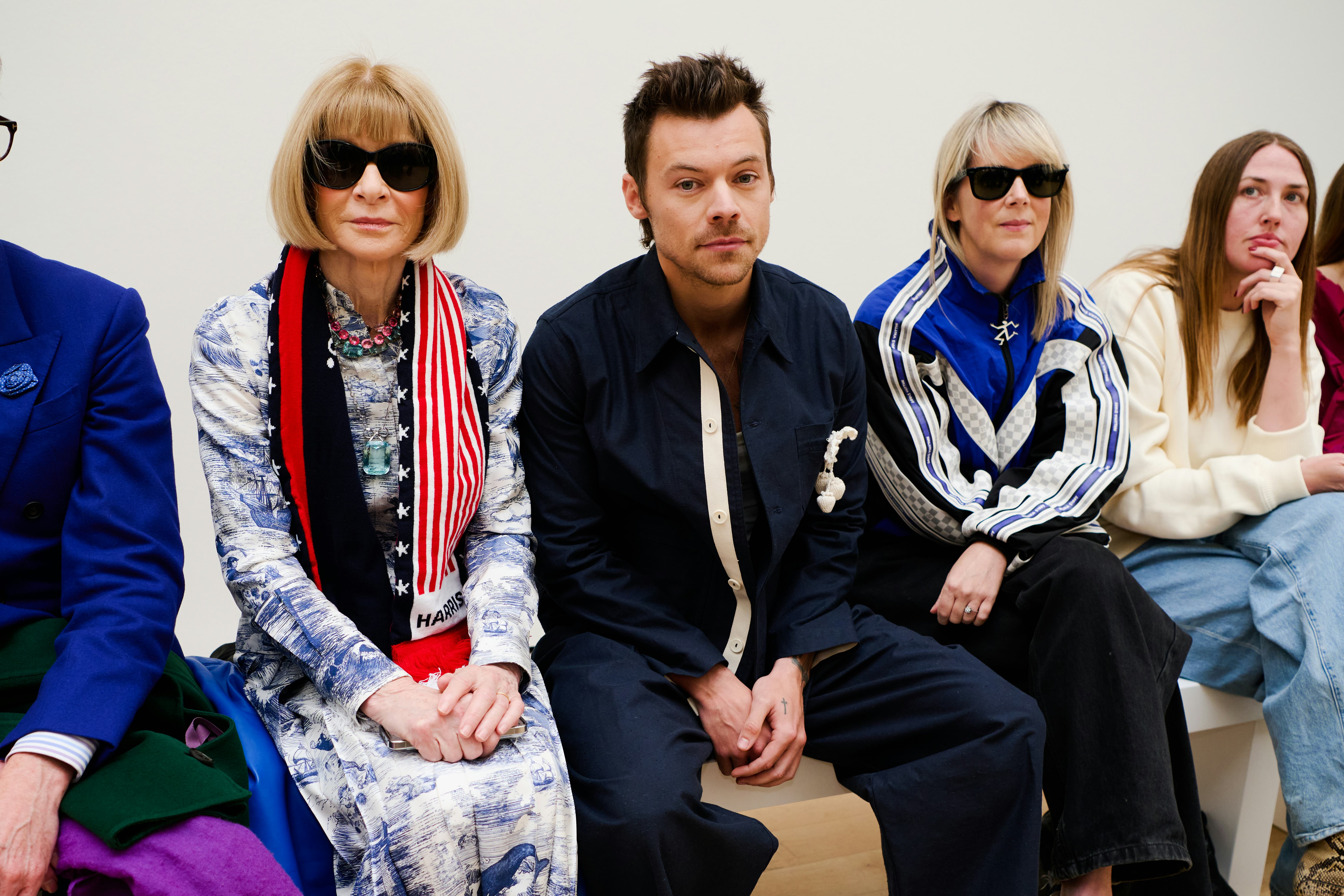 Anna Wintour, Harry Styles and guests at S.S. Daley RTW Spring 2025 as part of London Ready to Wear &hellip;