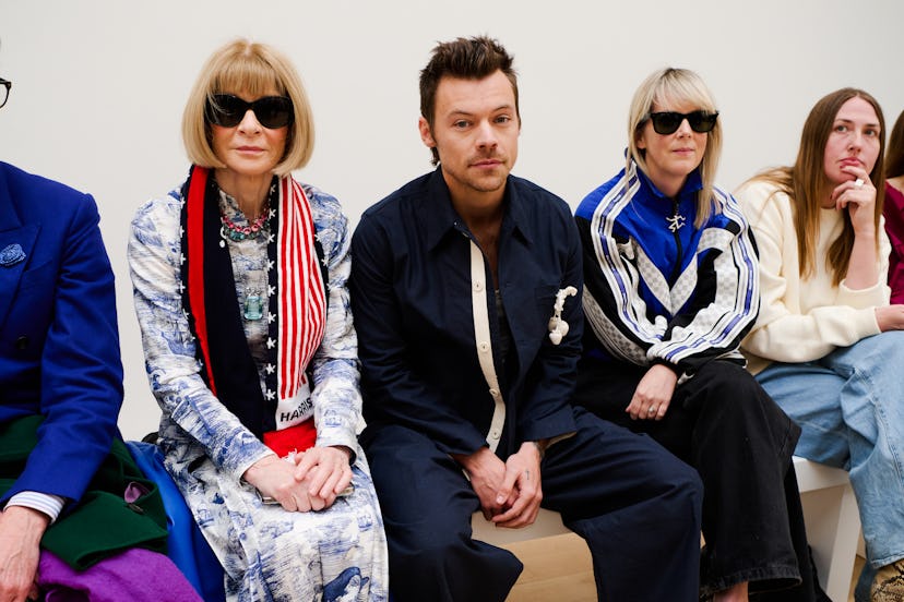 Anna Wintour, Harry Styles and guests at S.S. Daley RTW Spring 2025 as part of London Ready to Wear …