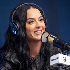 LOS ANGELES, CALIFORNIA - AUGUST 19: Katy Perry visits the SiriusXM studios on August 19, 2024 in Lo...