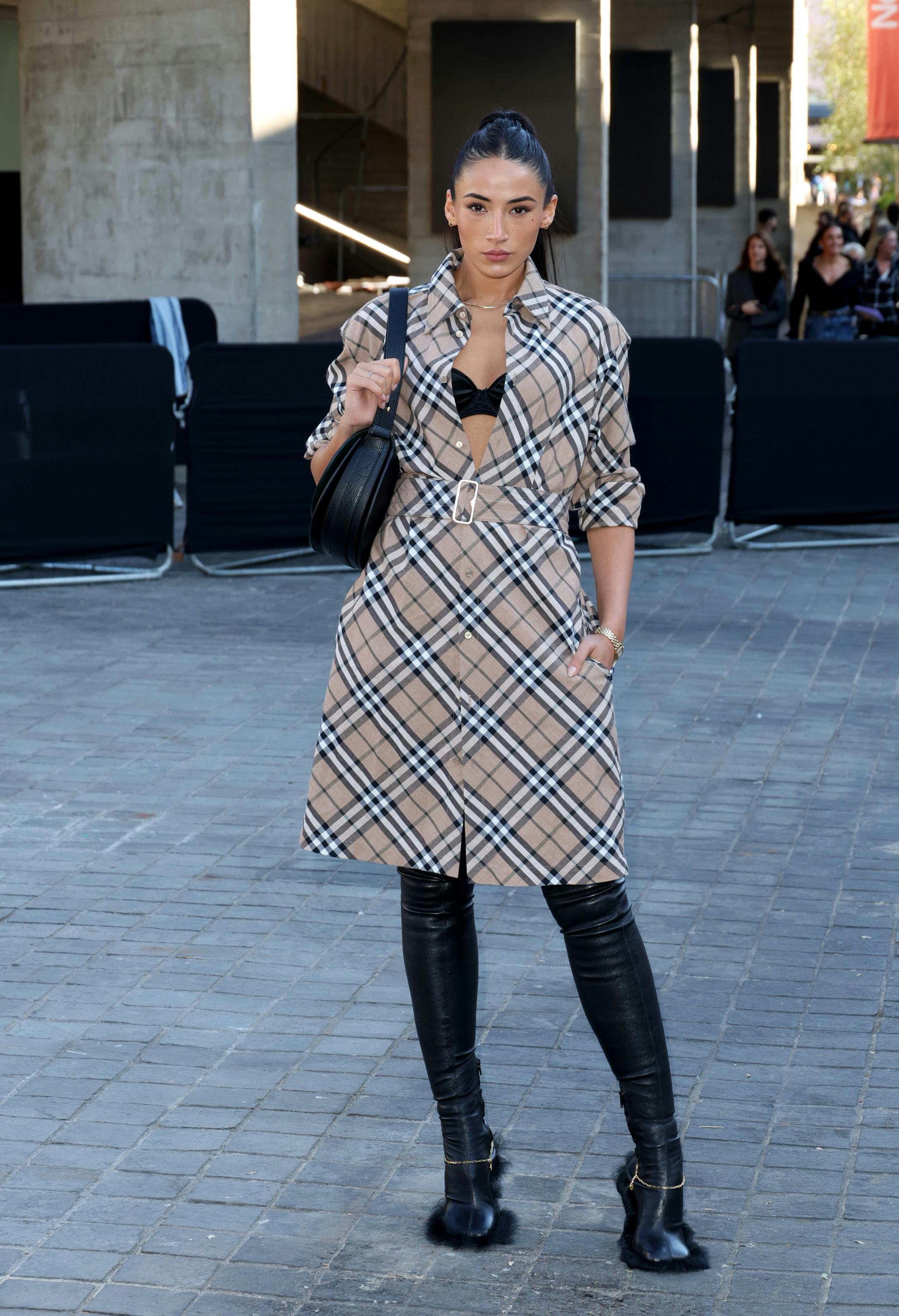 Cora Corre attends the Burberry show during London Fashion Week September 2024 at  on September 16, &hellip;