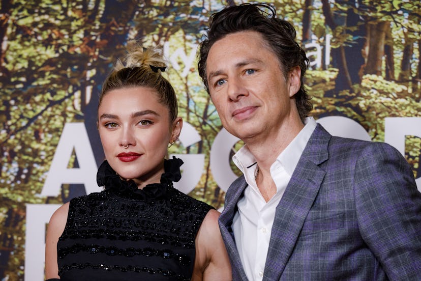 Florence Pugh and Zach Braff arrive at the “A Good Person” UK Premiere