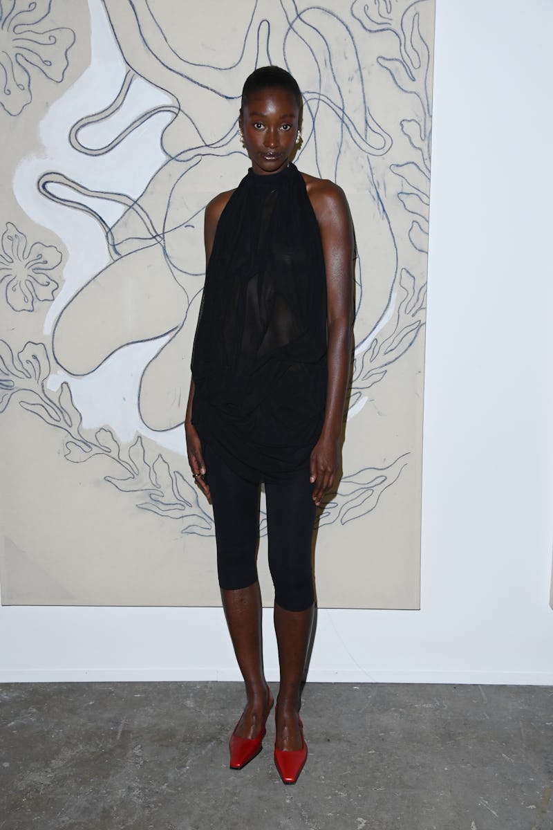 LONDON, ENGLAND - SEPTEMBER 13: Sienna King attends the Di Petsa show during London Fashion Week Sep…