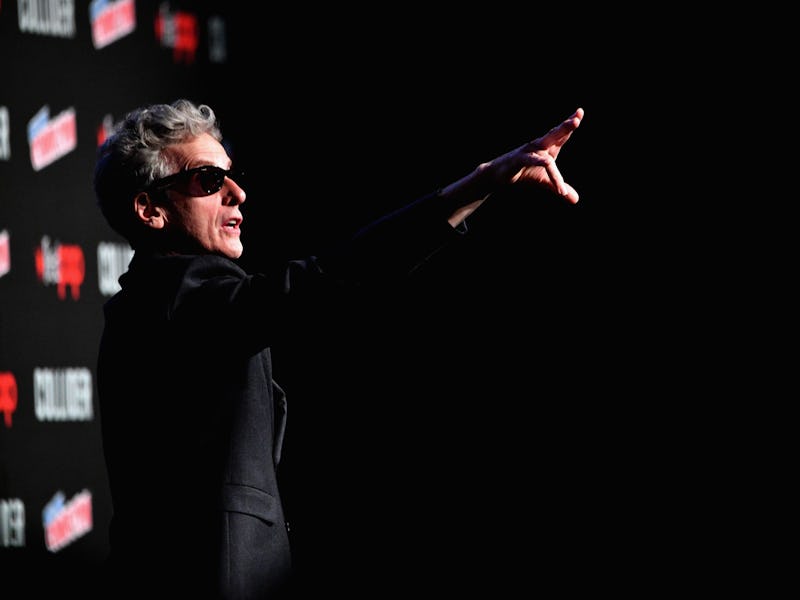 NEW YORK, NY - OCTOBER 06: Peter Capaldi speaks onstage during BBC America Presents: Spotlight panel...