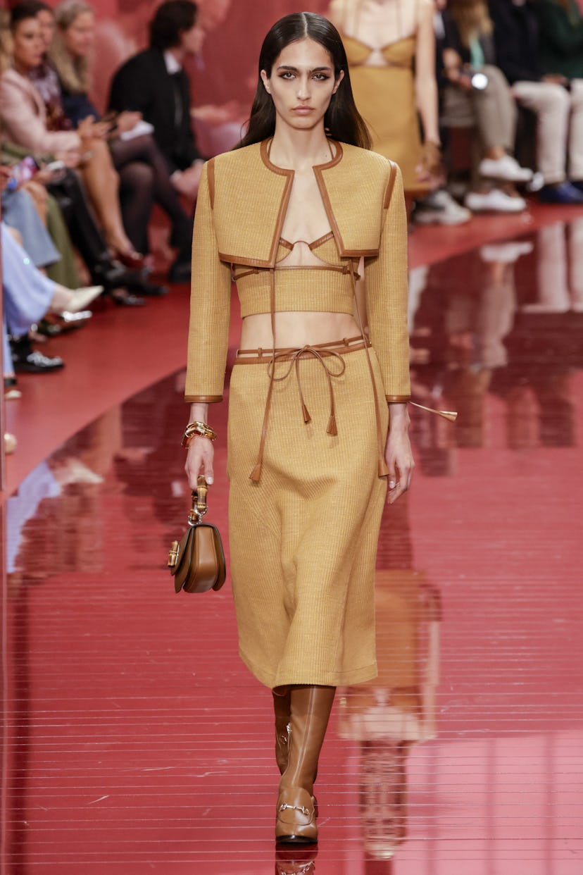 Gucci's Spring/Summer 2025 Show Brought '60s Mod Style To Present Day