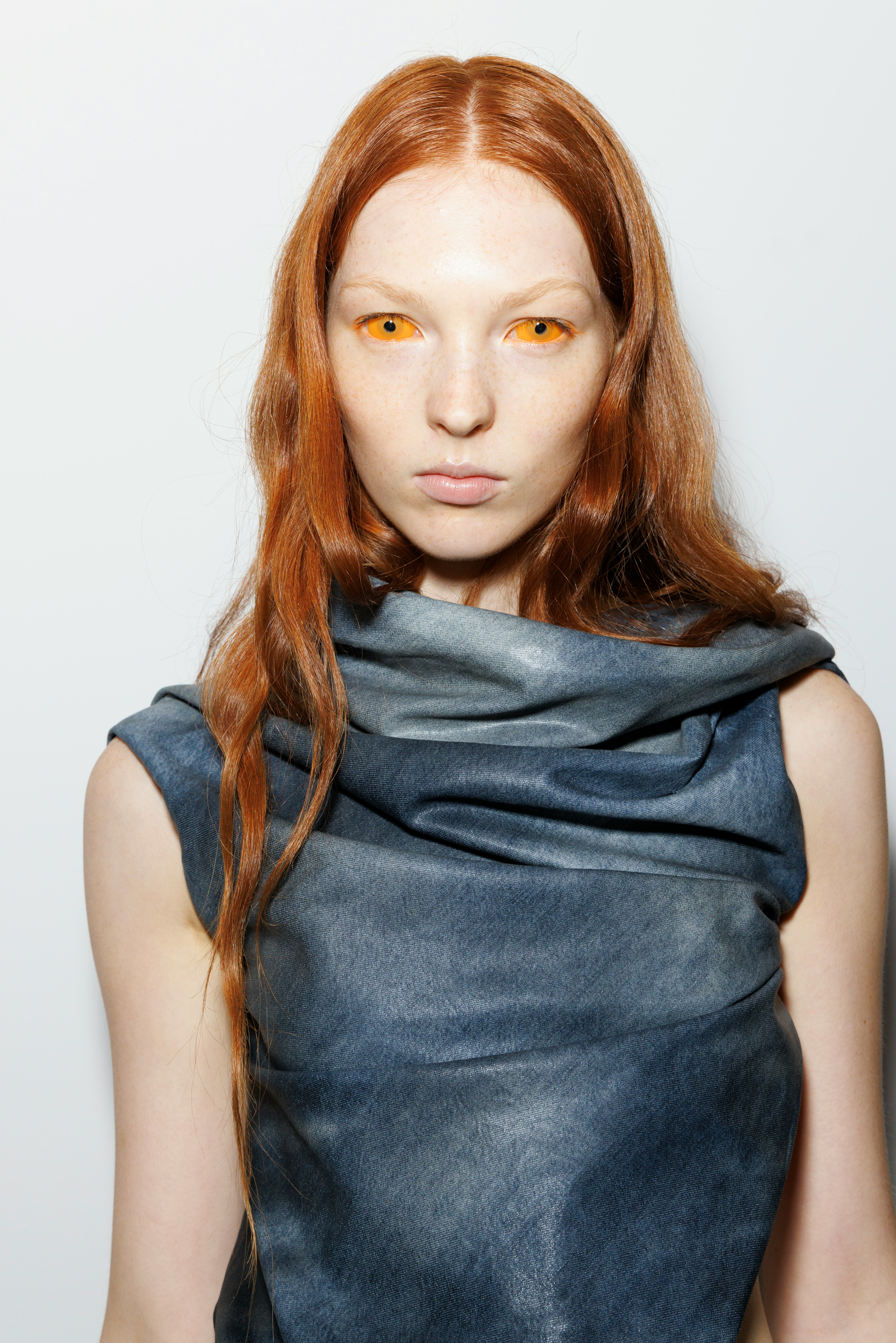 A model is seen backstage at the Diesel fashion show during the Milan Womenswear Spring/Summer 2025 &hellip;