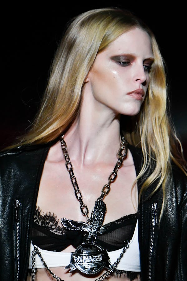 Gothic smoky eyes were spotted at Milan Fashion Week S/S 2025.