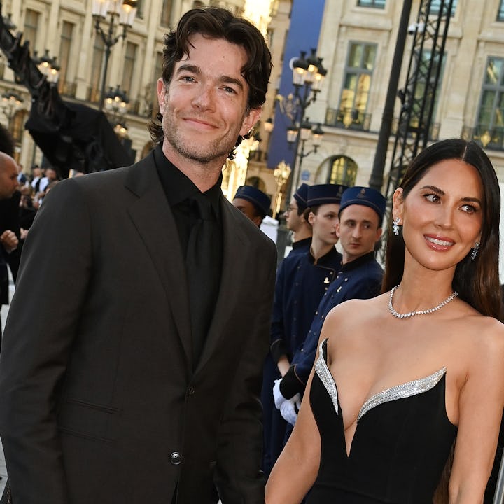 PARIS, FRANCE - JUNE 23: John Mulaney and Olivia Munn attend Vogue World: Paris at Place Vendome on ...
