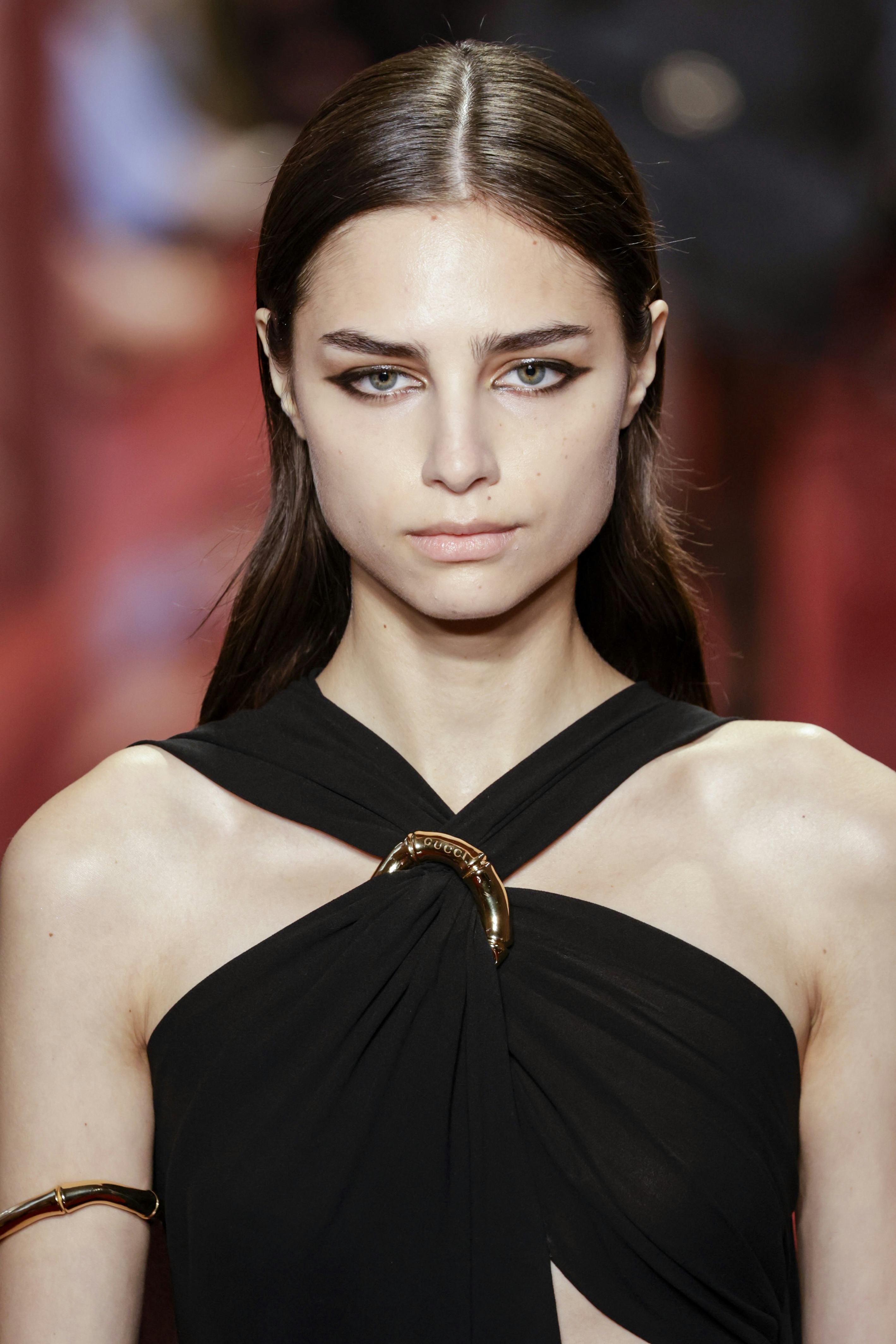 Bold cat eyes were spotted at Milan Fashion Week S/S 2025.