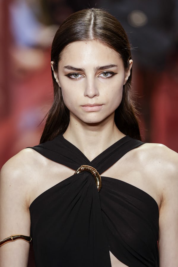 Bold cat eyes were spotted at Milan Fashion Week S/S 2025.