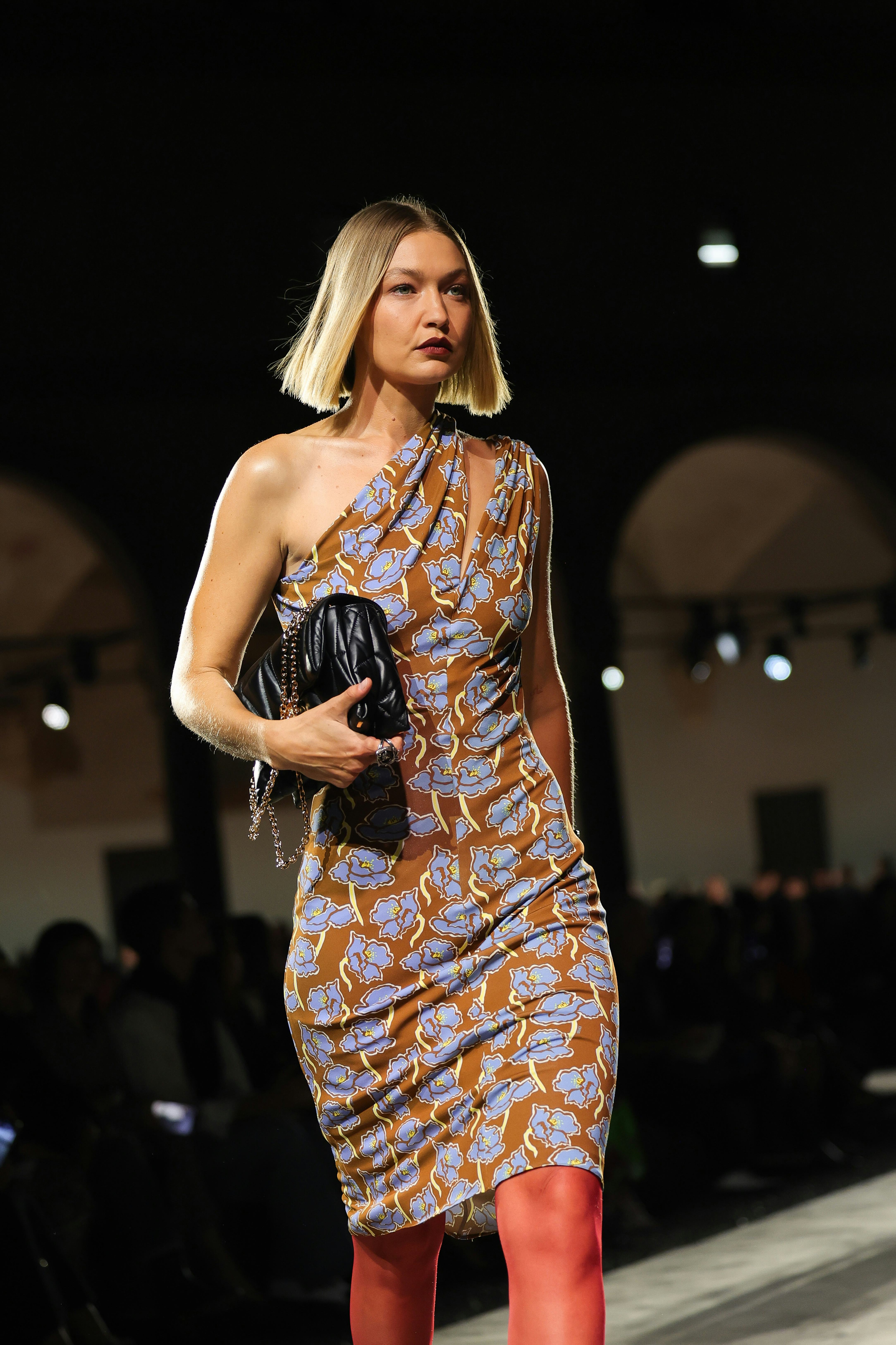 Gigi Hadid walks the runway at the Versace fashion show during the Milan Womenswear Spring/Summer 20&hellip;