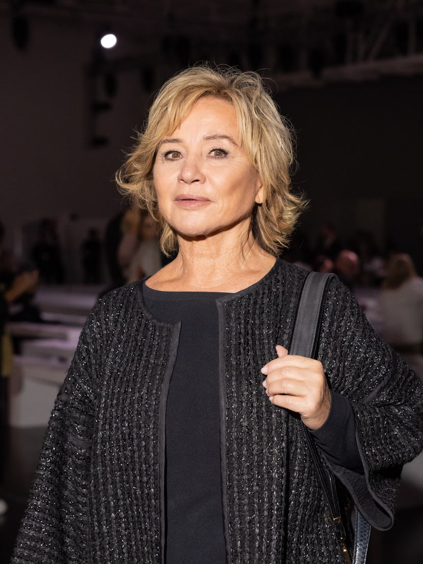 MILAN, ITALY - SEPTEMBER 21: Alberta Ferretti attends the Moschino fashion show during the Milan Fas...