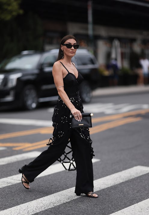 skirt over pants street style