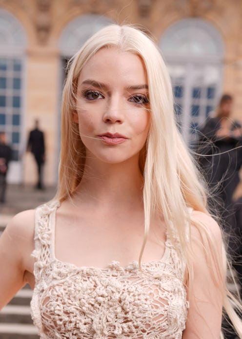 Anya Taylor-Joy at Christian Dior RTW Spring 2025 as part of Paris Ready to Wear Fashion Week in a s...