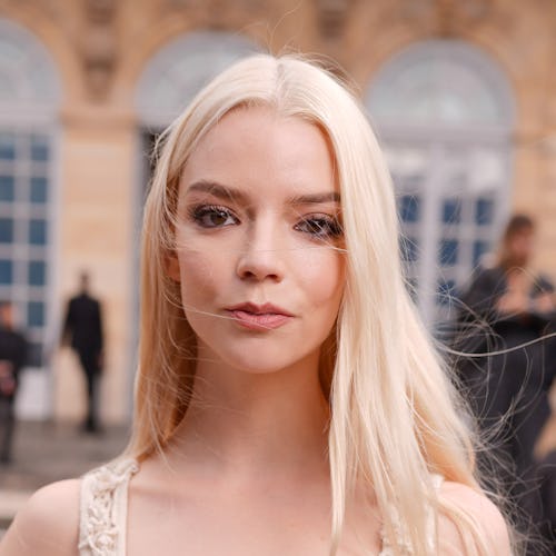 Anya Taylor-Joy at Christian Dior RTW Spring 2025 as part of Paris Ready to Wear Fashion Week in a s…