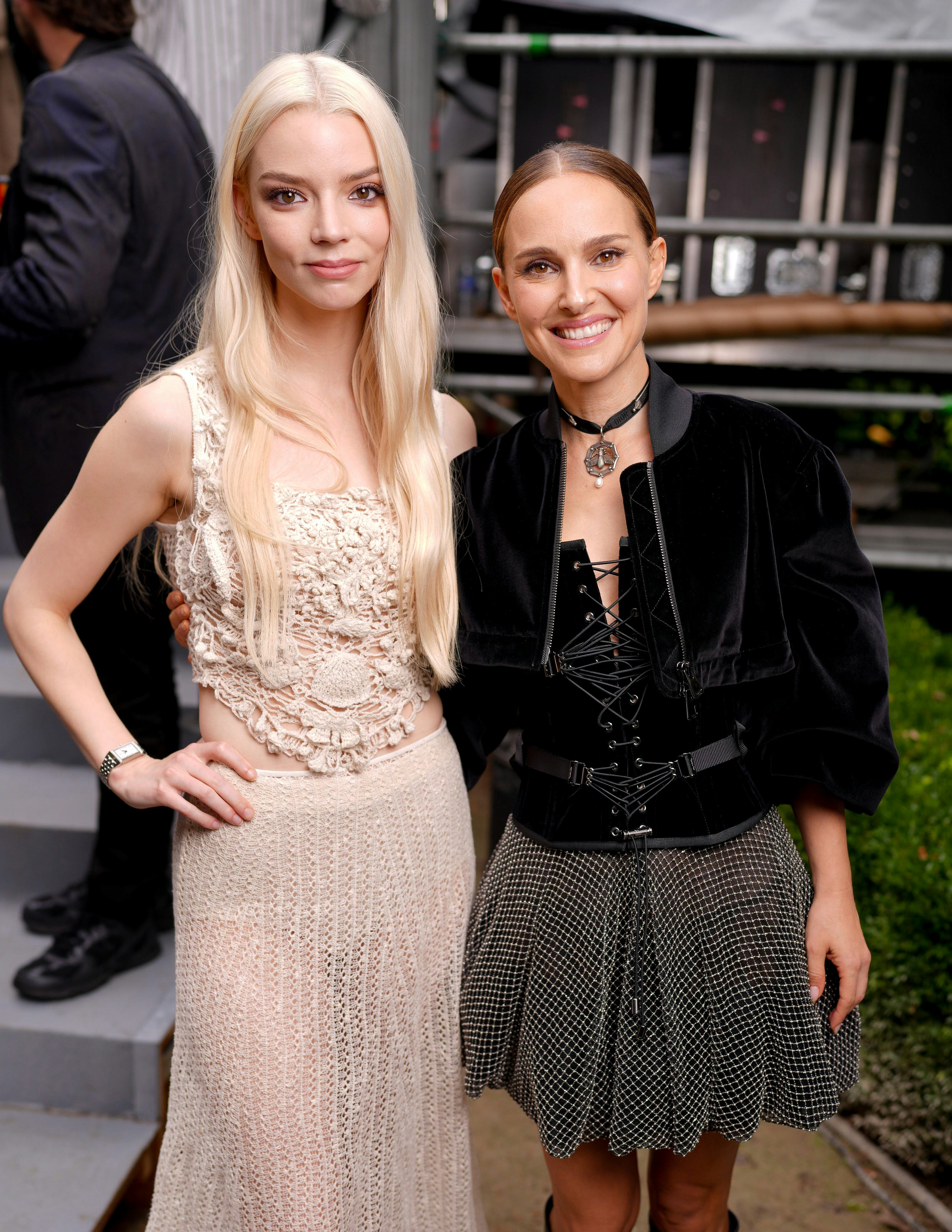 Anya Taylor-Joy and Natalie Portman at Christian Dior RTW Spring 2025 as part of Paris Ready to Wear&hellip;