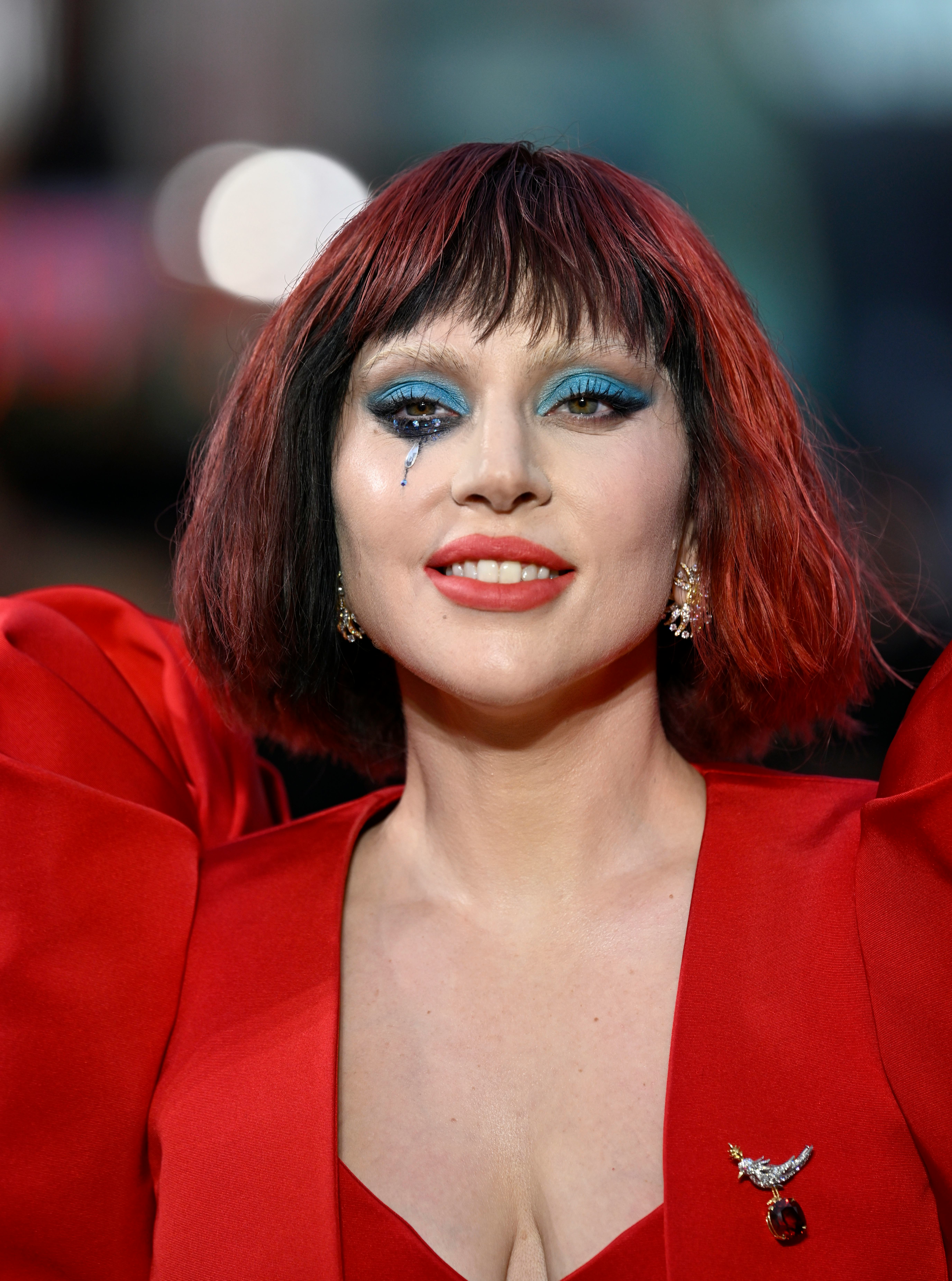 Lady Gaga&rsquo;s crystal tear at &ldquo;Joker Folie à Deux&rdquo; premiere