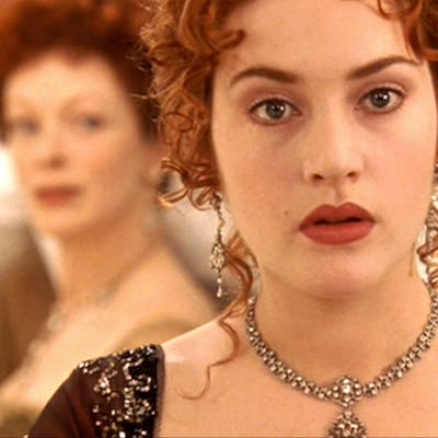 LOS ANGELES - DECEMBER 19: The movie "Titanic", written and directed by James Cameron. Seen here front and center, Kate Winslet as Rose. Initial USA theatrical wide release December 19, 1997. Screen capture. Paramount Pictures. (Photo by CBS via Getty Images)